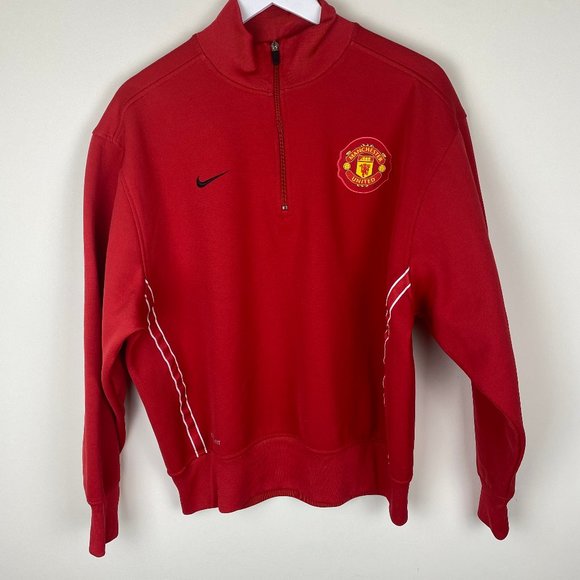 Nike Manchester United Therma-Fit 1/4 Zip Pullover Jacket - Picture 2 of 11